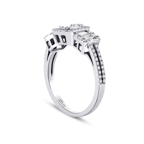 0,85 Carat Diamond Baguette Ring