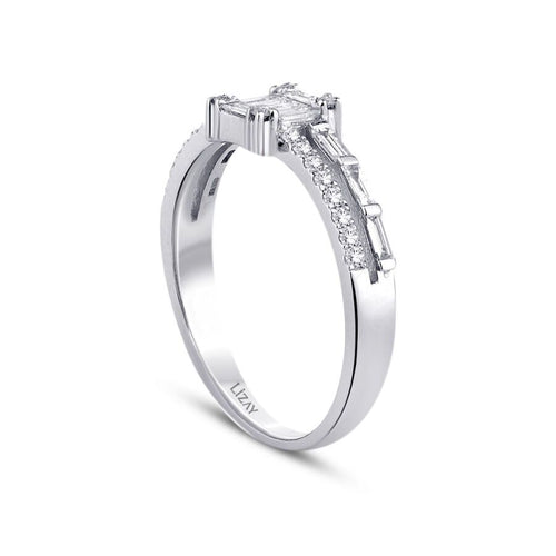 0,47 Carat Diamond Baguette Ring