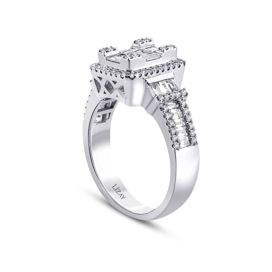 1,06 Carat Diamond Baguette Ring