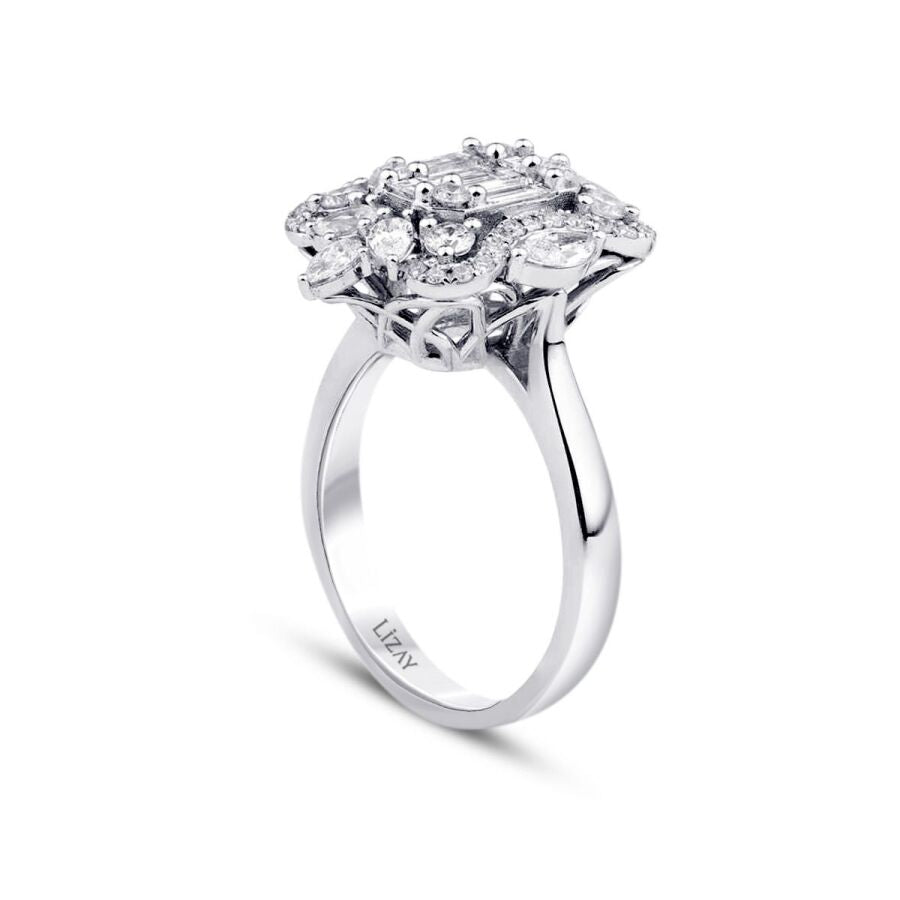 1,03 Carat Diamond Baguette Ring