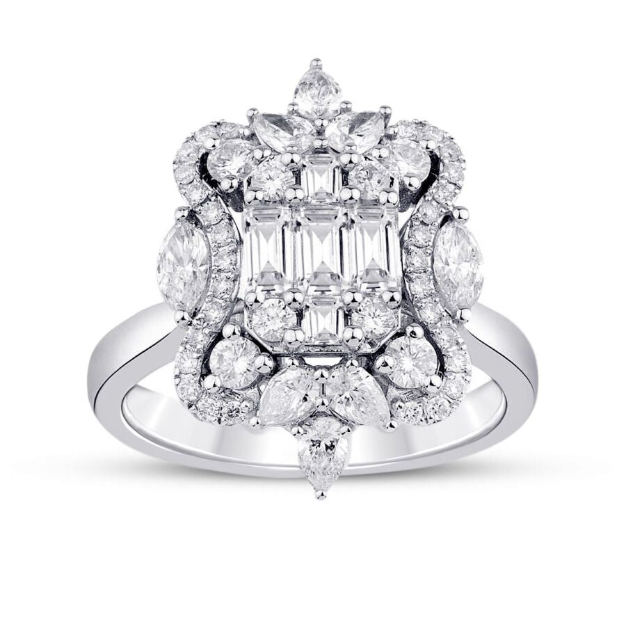 1.03 Carat Diamond Baguette Ring