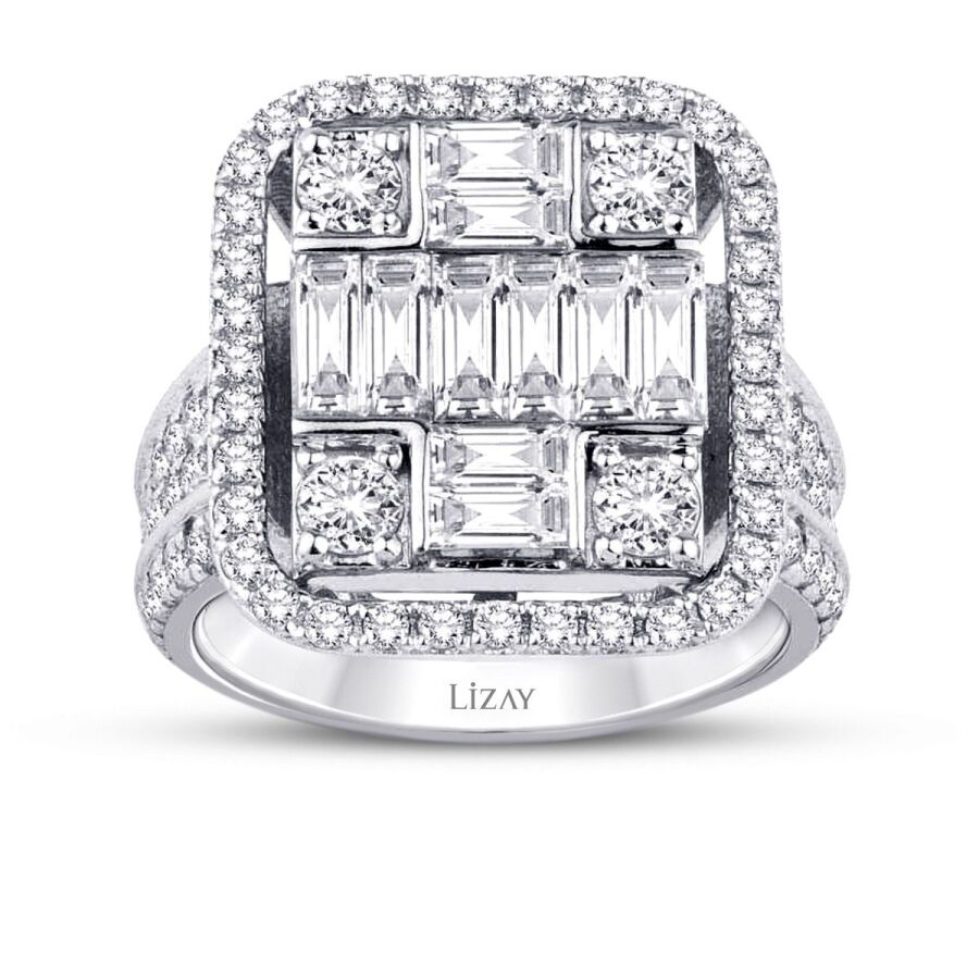 2,61 Carat Diamond Baguette Ring