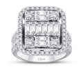 2,61 Carat Diamond Baguette Ring