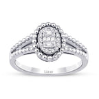0,17 Carat Diamond Baguette Ring