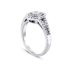 0,17 Carat Diamond Baguette Ring