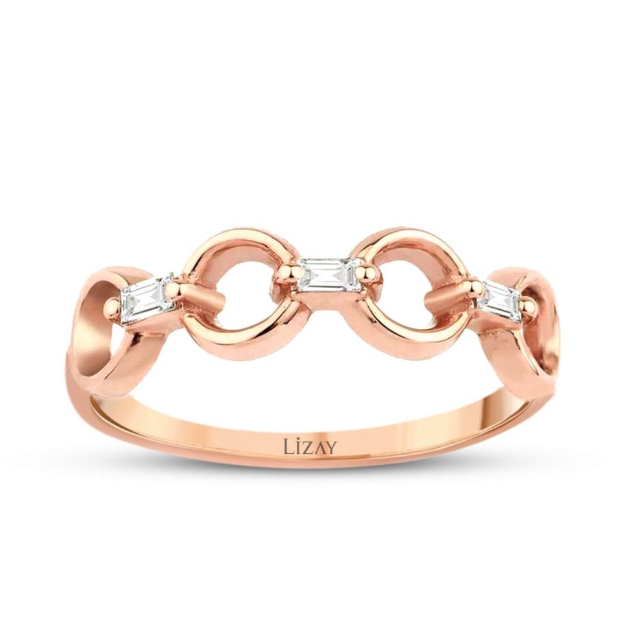 0,13 Carat Diamond Baguette Ring