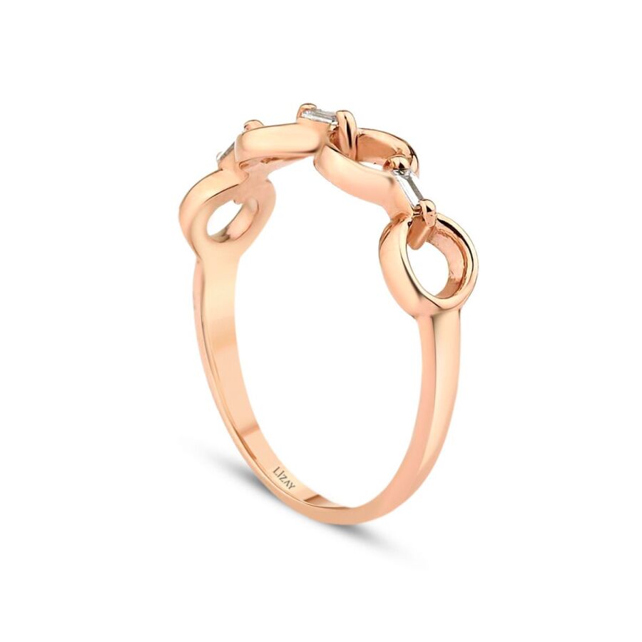 0,13 Carat Diamond Baguette Ring