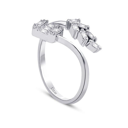 0.29 Carat Diamond Baguette Trend Ring