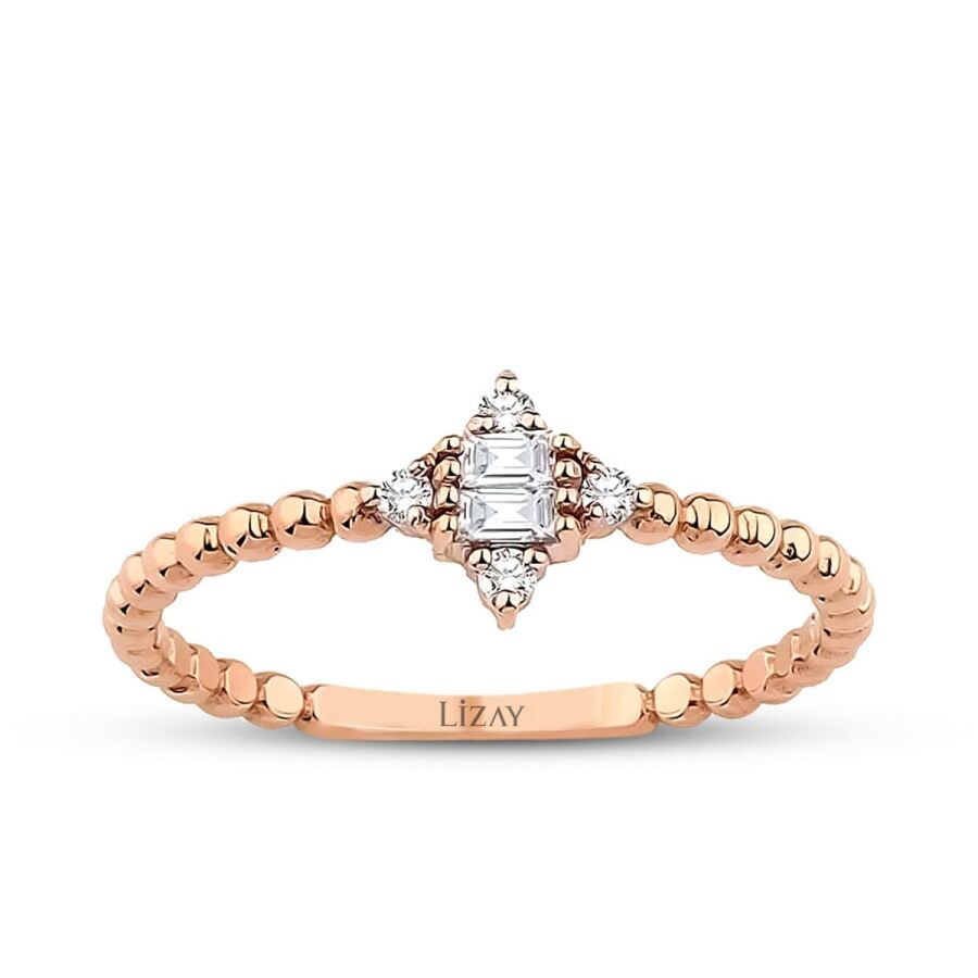 0,12 Carat Diamond Baguette Ring