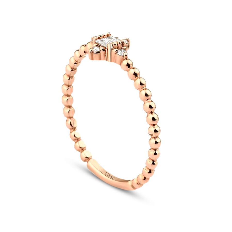 0,12 Carat Diamond Baguette Ring