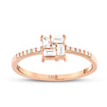 0,24 Carat Diamond Baguette Ring