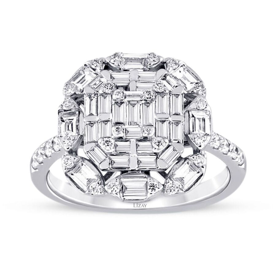 1.17 Carat Diamond Baguette Ring