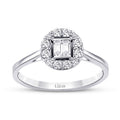 0,17 Carat Diamond Baguette Ring