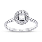 0,17 Carat Diamond Baguette Ring