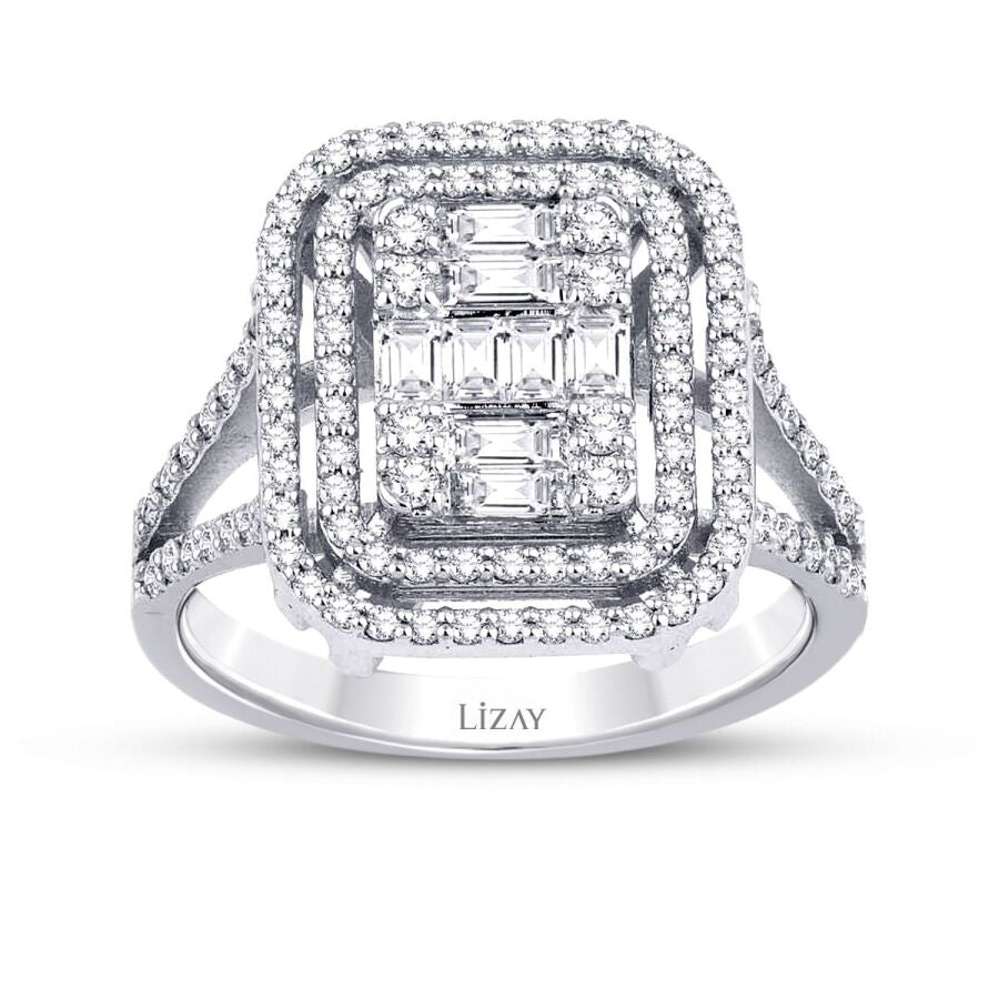 0,90 Carat Diamond Baguette Ring