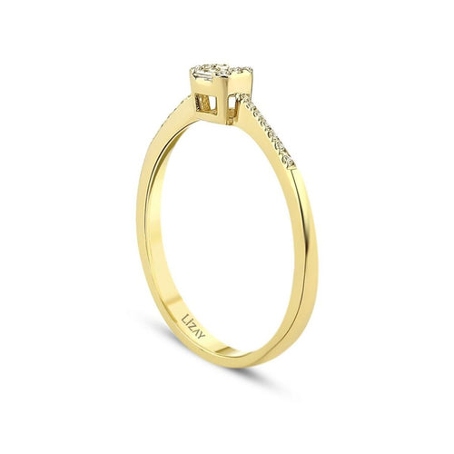 0.15 Carat Diamond Baguette Ring