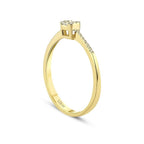0,15 Carat Diamond Baguette Ring