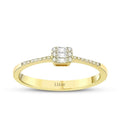 0,15 Carat Diamond Baguette Ring