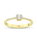 0,15 Carat Diamond Baguette Ring
