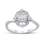 0,31 Carat Diamond Baguette Ring