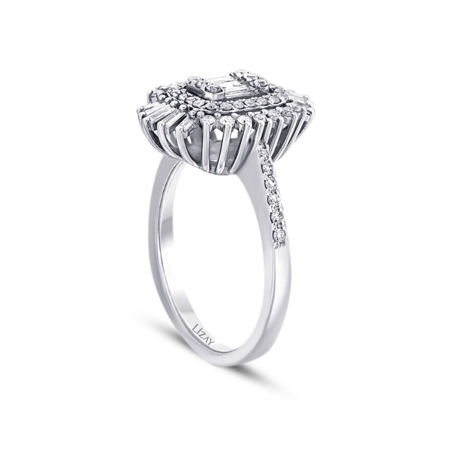 0,67 Carat Diamond Baguette Ring
