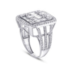 2,64 Carat Diamond Baguette Ring