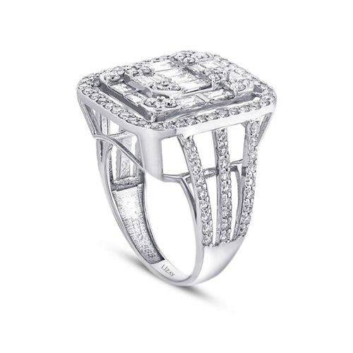 2,64 Carat Diamond Baguette Ring
