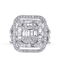 2,64 Carat Diamond Baguette Ring