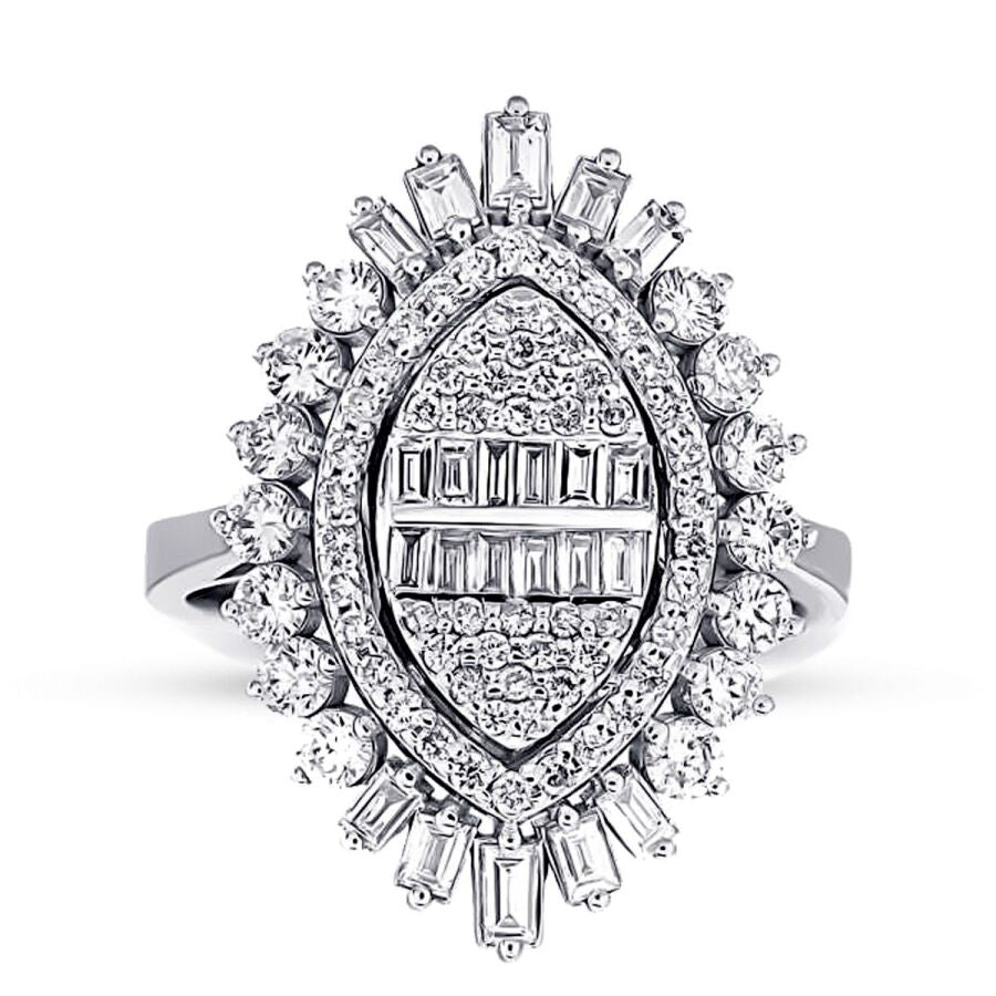 1,32 Carat Diamond Baguette Ring