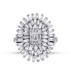 1,62 Carat Diamond Baguette Ring
