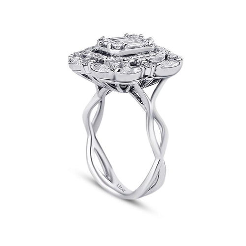 1,44 Carat Diamond Baguette Ring