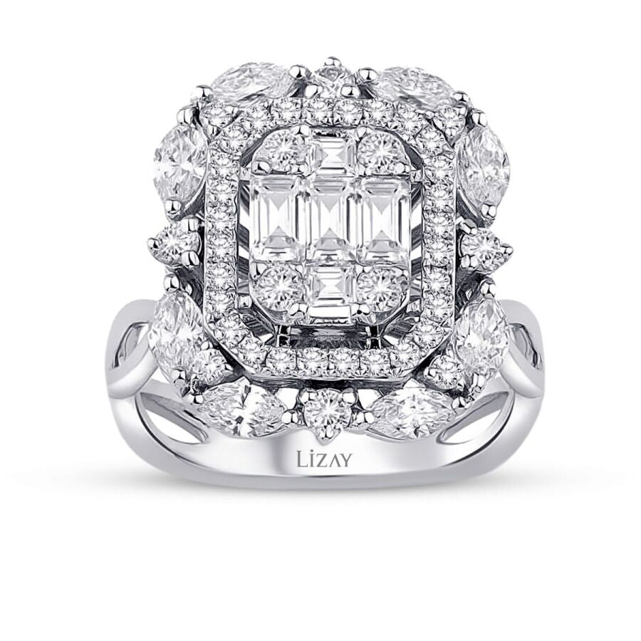 1,44 Carat Diamond Baguette Ring