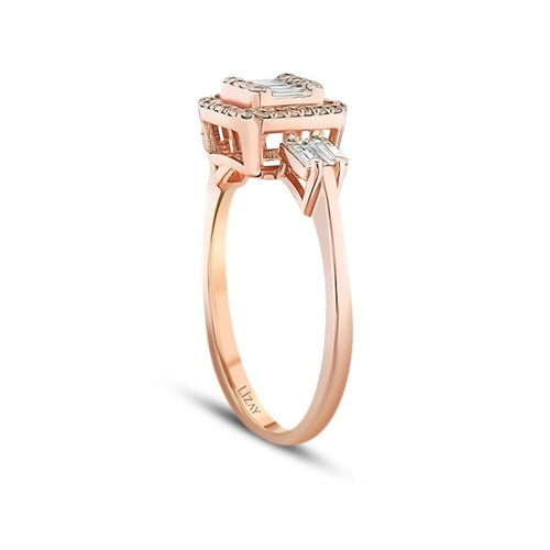 0,47 Carat Diamond Baguette Ring