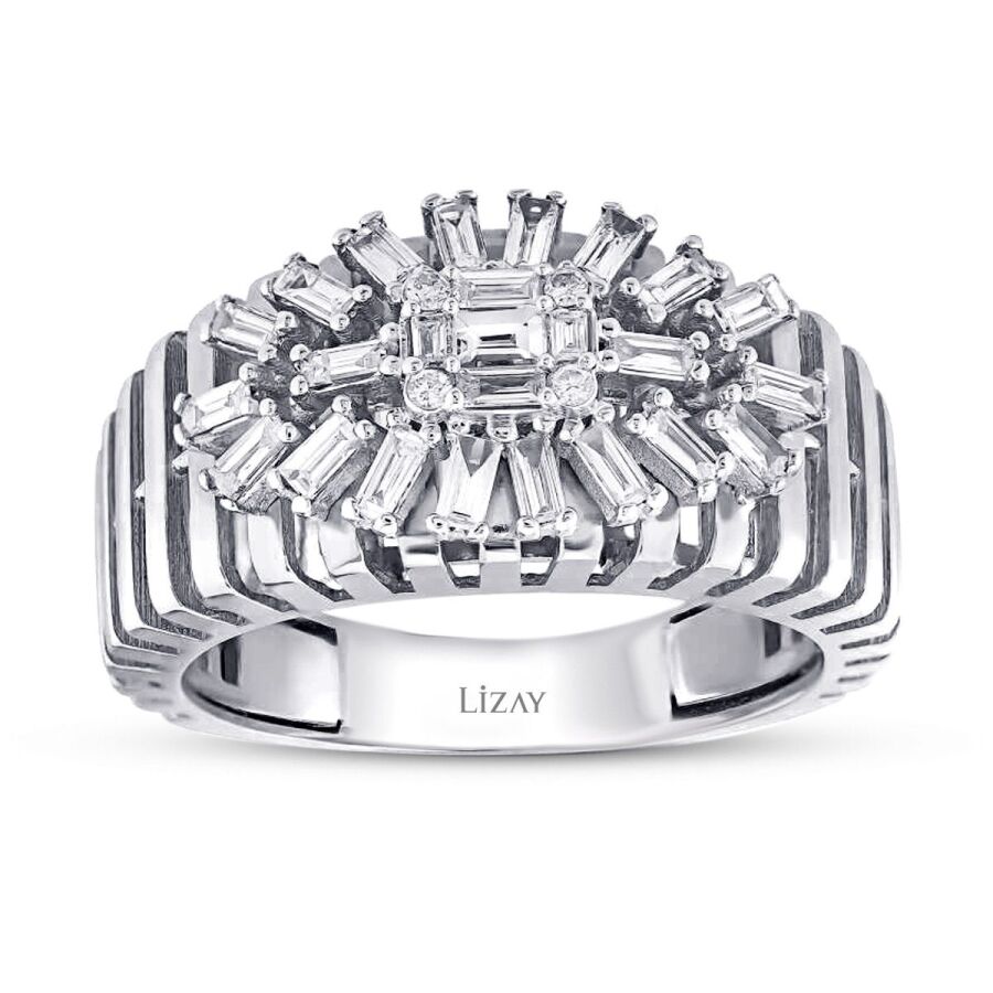 0,51 Carat Diamond Baguette Ring