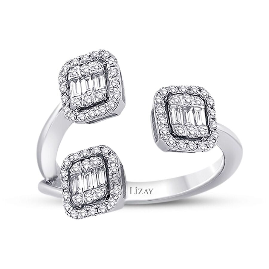 0,51 Carat Diamond Baguette Ring