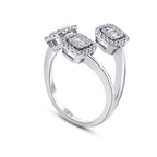 0,51 Carat Diamond Baguette Ring