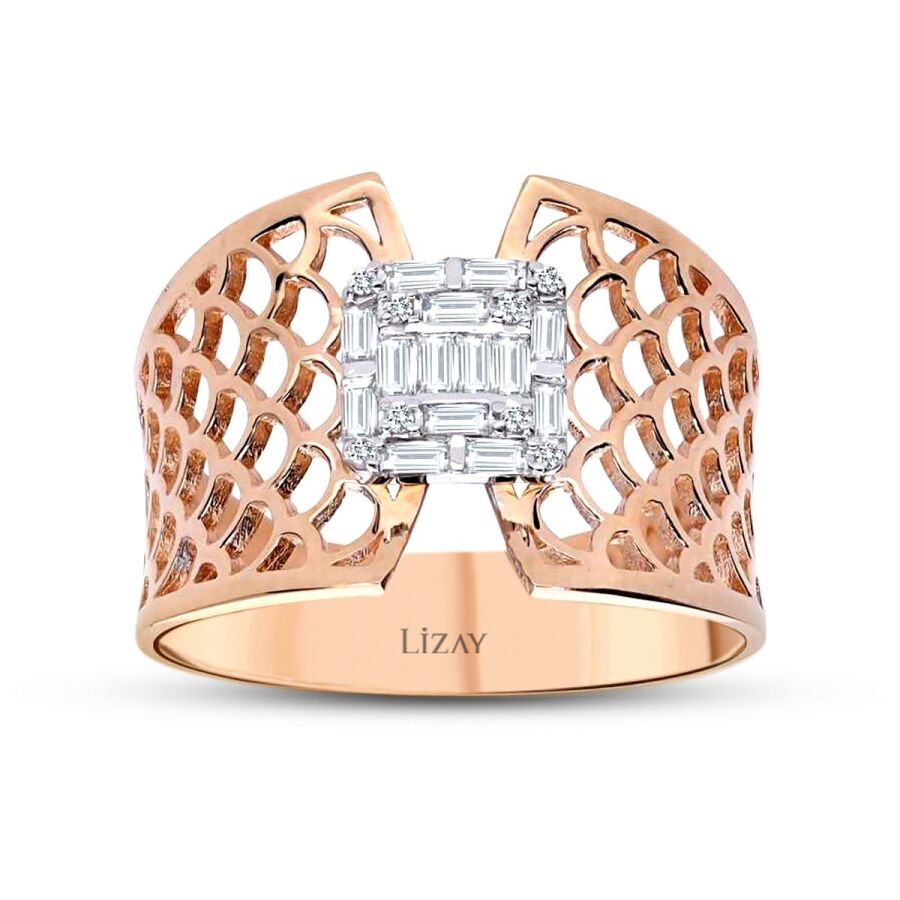 0,27 Carat Diamond Baguette Ring