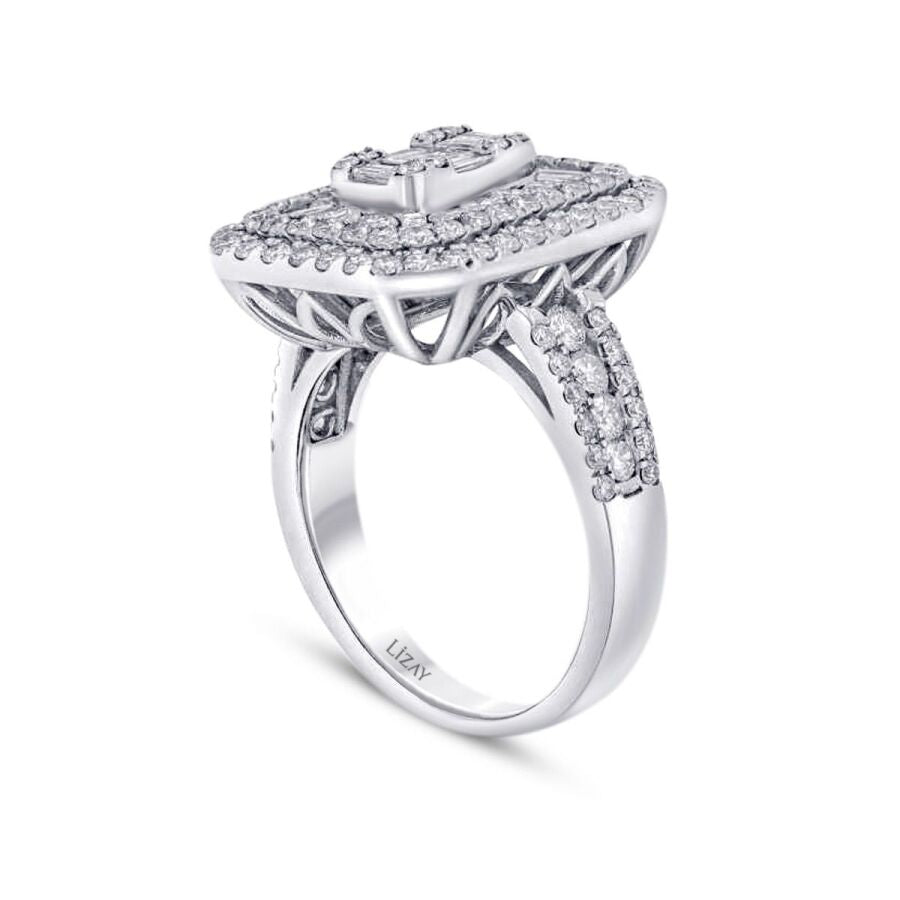 2,15 Carat Diamond Baguette Ring