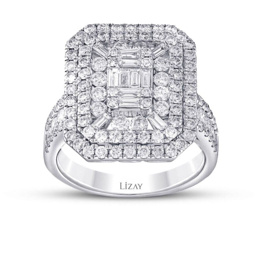 2,15 Carat Diamond Baguette Ring