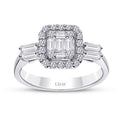 0.58 Carat Diamond Baguette Ring