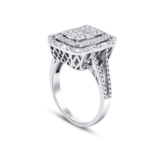0,64 Carat Diamond Baguette Ring