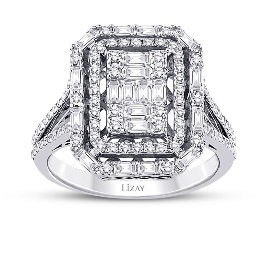 0,64 Carat Diamond Baguette Ring