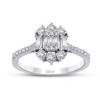 0.61 Carat Diamond Baguette Ring