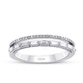 0,33 Carat Diamond Baguette Half-Eternity Ring