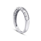 0,33 Carat Diamond Baguette Half-Eternity Ring