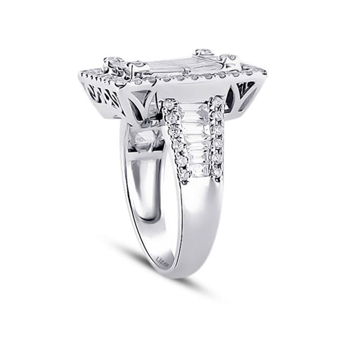 1.96 Carat Diamond Baguette Ring