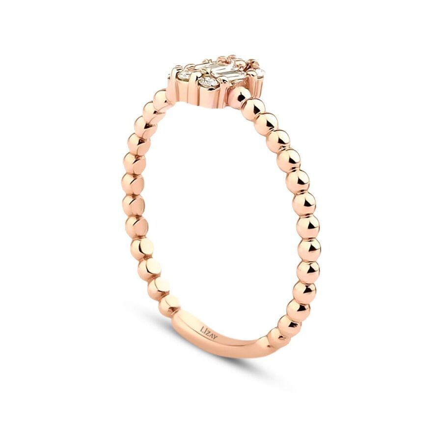 0,17 Carat Diamond Baguette Ring