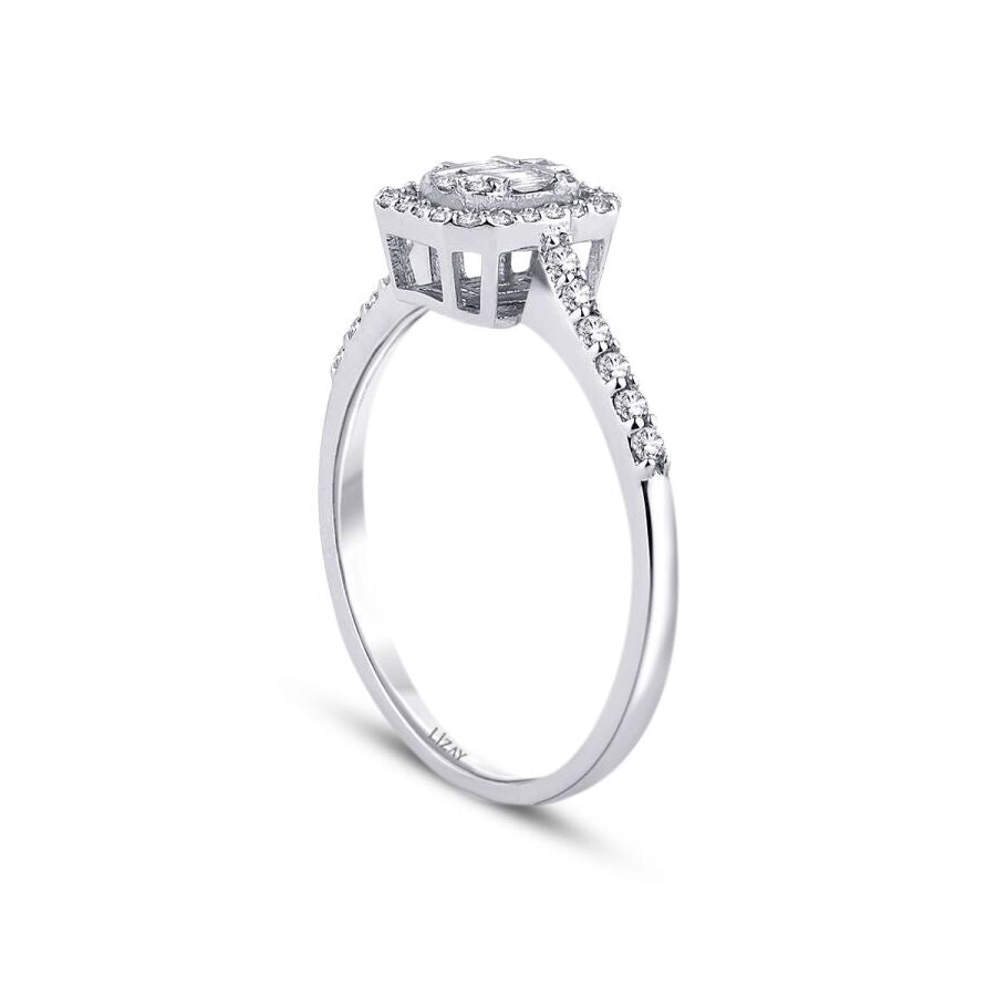 0,35 Carat Diamond Baguette Ring