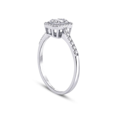 0,35 Carat Diamond Baguette Ring