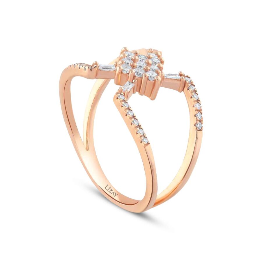 0,39 Carat Diamond Baguette Ring